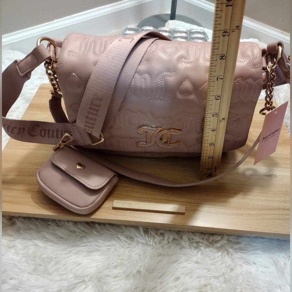 Juicy Couture Pink π©·β¨ League Large Flap Purse (Multi Strap) π - Picture 6 of 11
